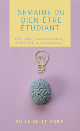 Affiche semaine du bien-être étudiant UCO Nantes